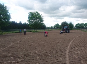 Erneuerung des Turnier-Abreiteplatzes