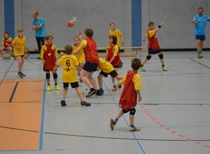 Nachwuchs-Handballcamp mit Dago Leukefeld
