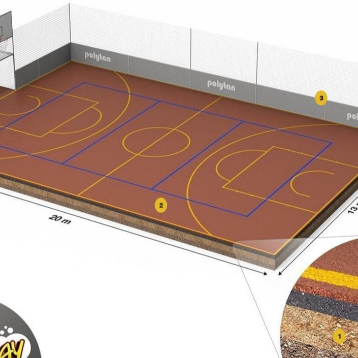 Öffentliches Multifunktionsspielfeld Basket- und Fußball in Baunach