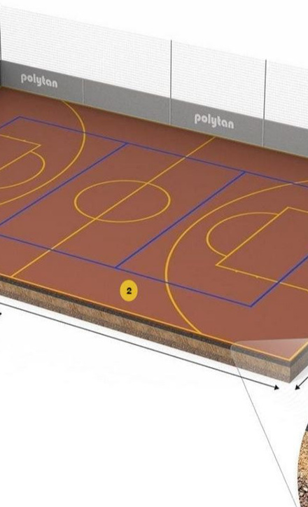 Öffentliches Multifunktionsspielfeld Basket- und Fußball in Baunach