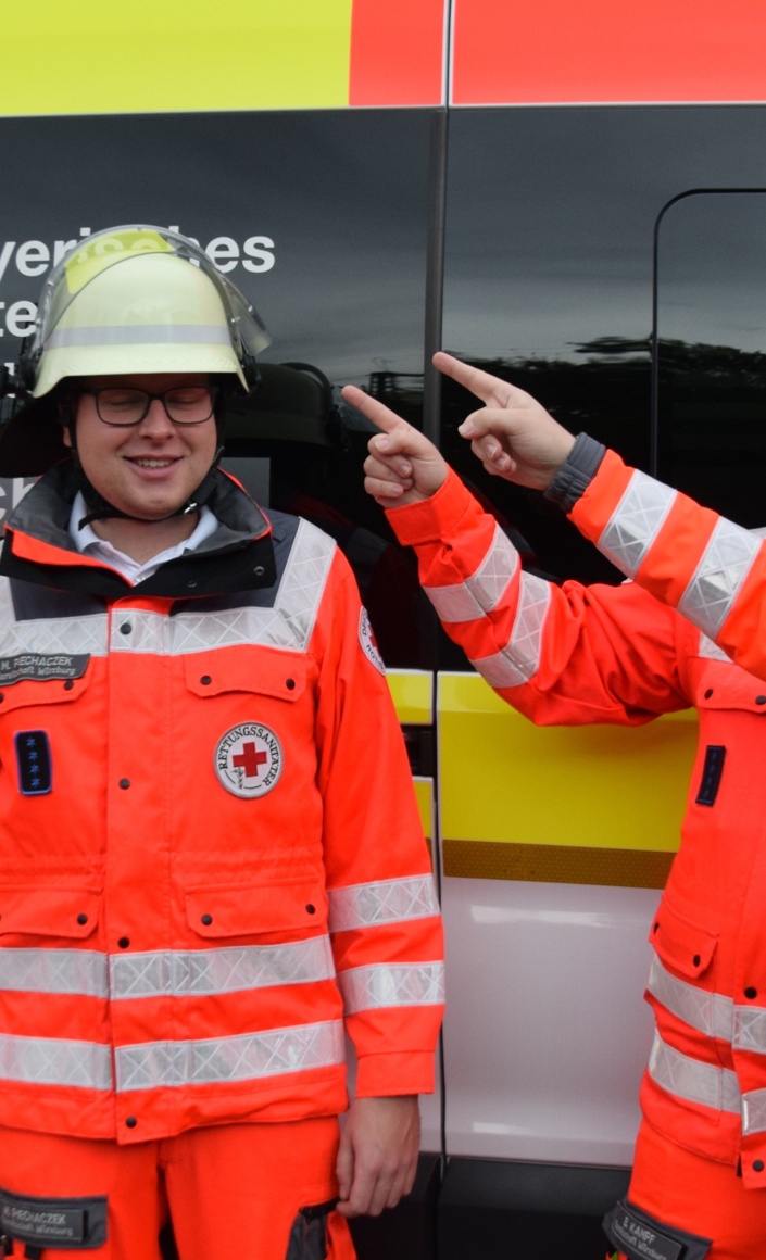 Helme für die Ehrenamtlichen des BRK Würzburg