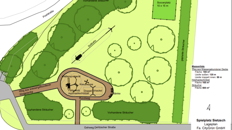 Spielgeräte für unseren neuen Spielplatz in Sietzsch