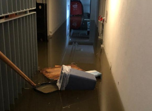 Behebung der Hochwasserschäden am Vereinsheim