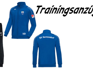Trainingsanzüge für die Jugend des SV 1926 Hermesdorf e.V.