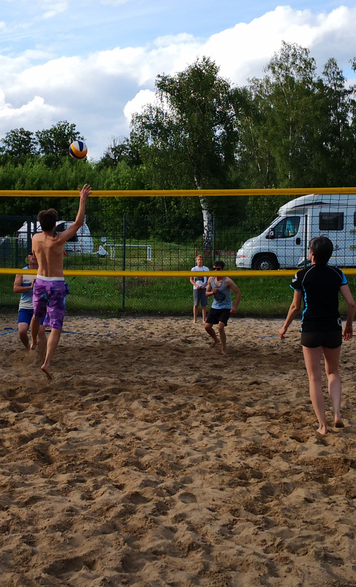 Beach-Volleyballanlage am Herthasee benötigt neuen Sand