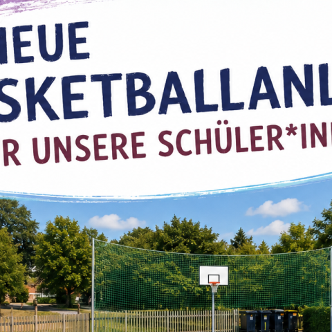 Basketballanlage für den Schulhof