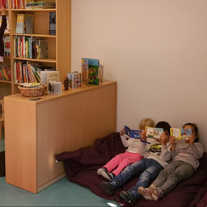 Neugestaltung der Bücherei Kindergarten Knaggerei