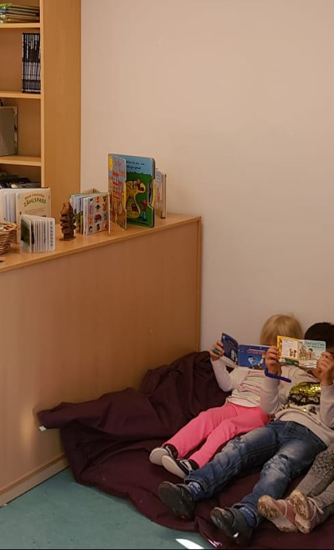 Neugestaltung der Bücherei Kindergarten Knaggerei