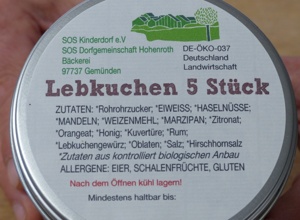 Inklusive Lebkuchen-Biobäckerei Hohenroth