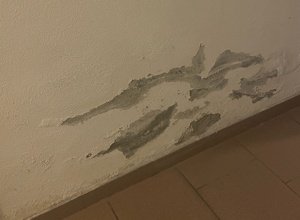 Wasserschaden in den Umkleidekabinen