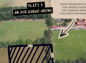 Bau Platz 3 an der Varus-Arena