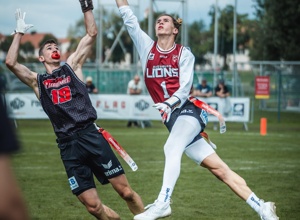 Flaggenset für den Flagfootball Verein der Augsburg Lions