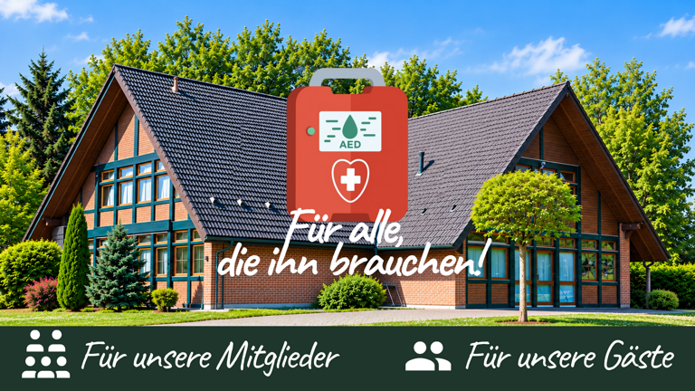 Gemeinsam Leben retten – Ein Defibrillator für die Bürgerhalle Flüren