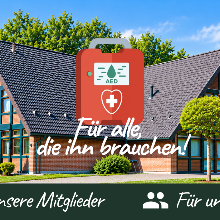Gemeinsam Leben retten – Ein Defibrillator für die Bürgerhalle Flüren