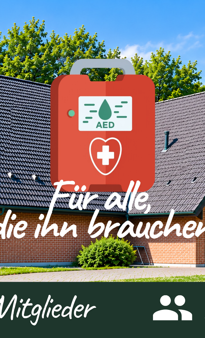 Gemeinsam Leben retten – Ein Defibrillator für die Bürgerhalle Flüren
