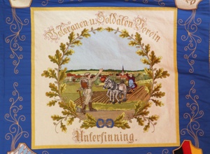 Restauration unserer 106-Jahre alten Veteranen-Vereinsfahne