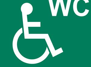 Werntalhalle Thüngen - behindertengerechtes WC