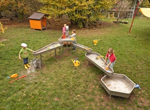 Wasseranlage für die Kinder der KiTa Sonnenschein