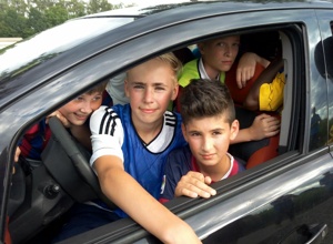 Team Bus für die Sundheimer Fußball Jugend