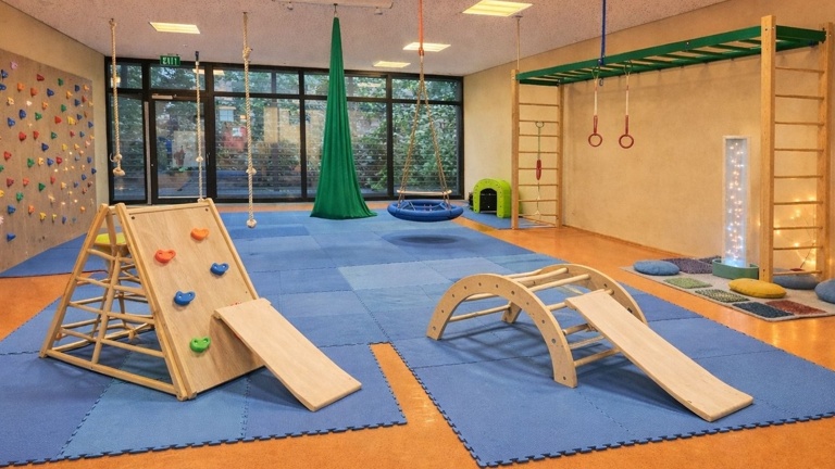 Bewegungs- und Turnraum für die Kinder im Familienzentrum Eifelstraße