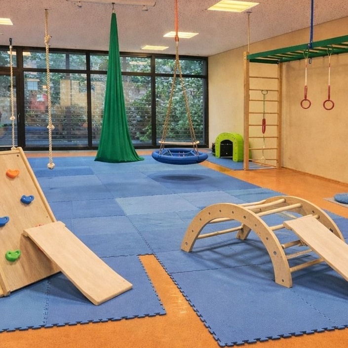 Bewegungs- und Turnraum für die Kinder im Familienzentrum Eifelstraße