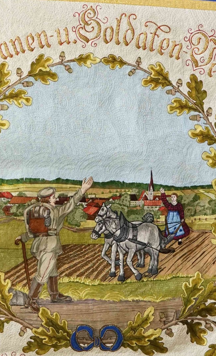 Restauration unserer 106-Jahre alten Veteranen-Vereinsfahne