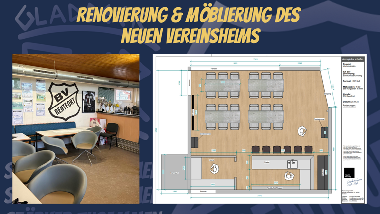 Vereinsheim Möblierung und Einrichtung