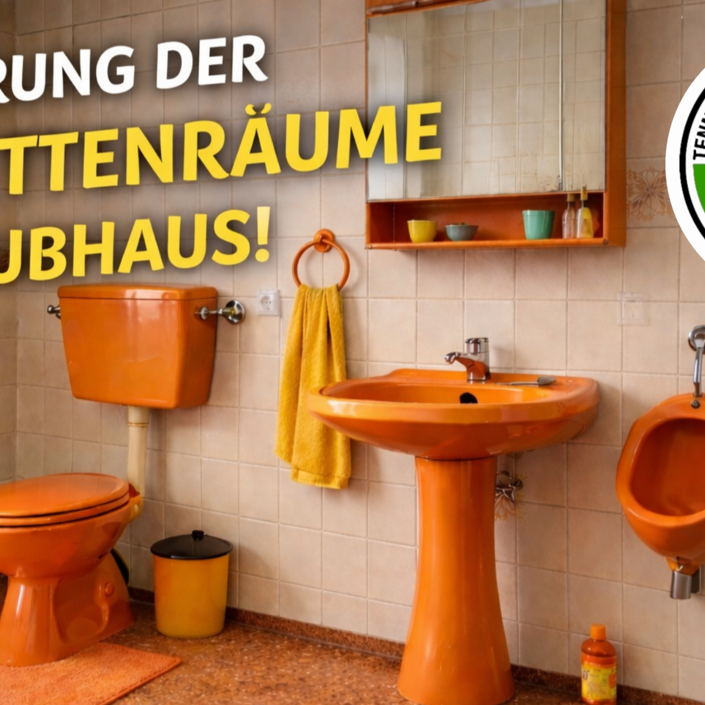 Sanierung der Toilettenräume im Clubhaus