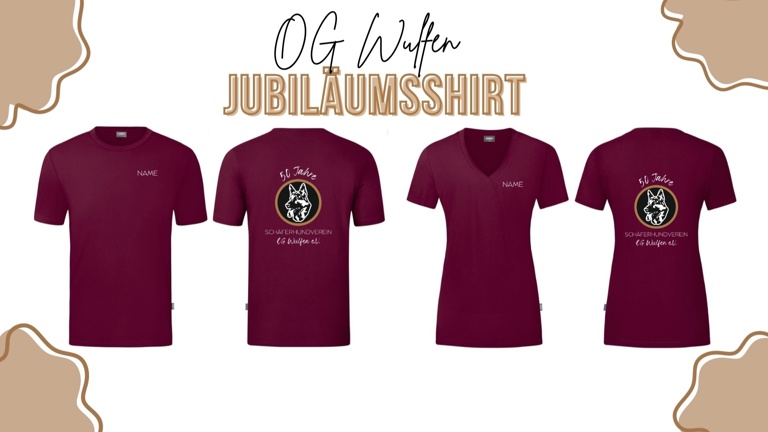 50 Jahre SV OG Wulfen e.V. - Jubiläumsshirts