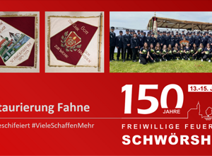 Restaurierung unserer Vereinsfahne zum 150-jährigen Vereinsjubiläum