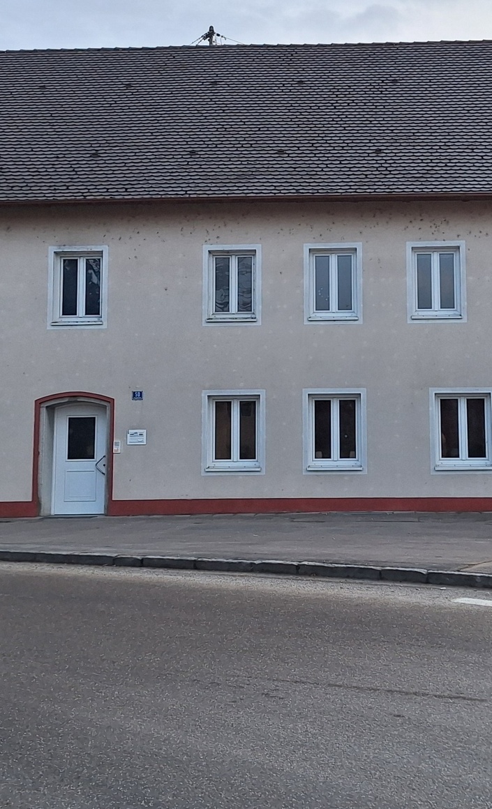 Ausbesserungsarbeiten und Neuanstrich der Außenfassade am Schützenheim
