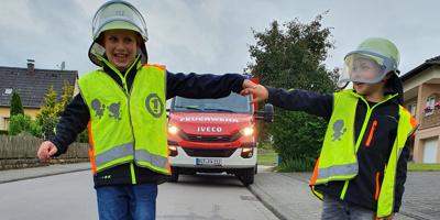 Bei der Bambinifeuerwehr Sülm gehts Ape