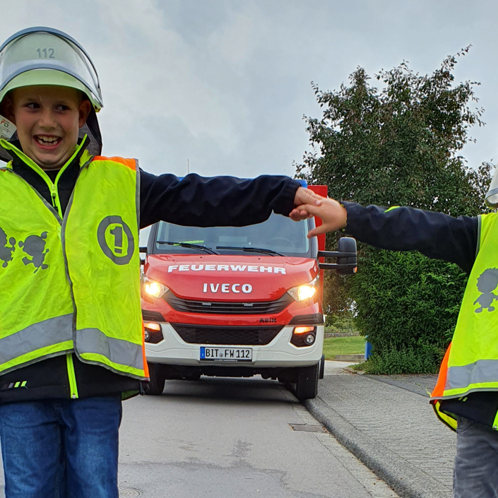 Bei der Bambinifeuerwehr Sülm gehts Ape