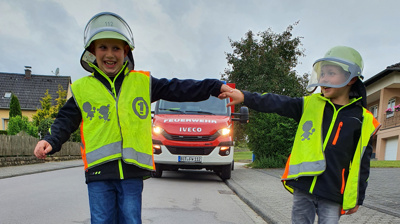 Bei der Bambinifeuerwehr Sülm gehts Ape