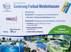 Rutsche für das Freibad Weidenhausen