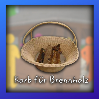 Korb für Brennholz