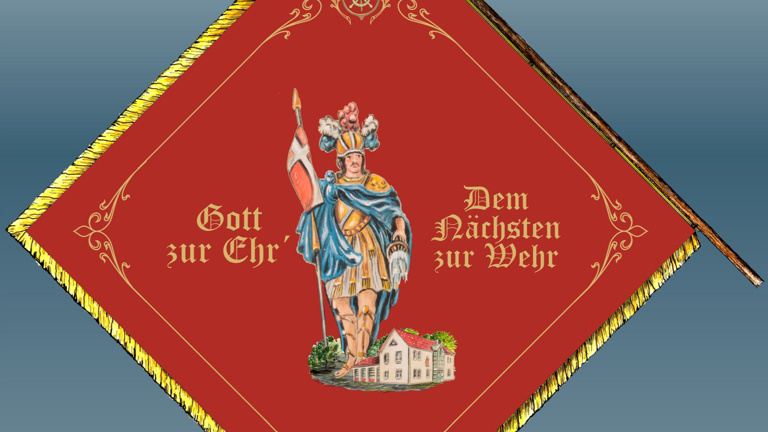 Neue Fahne zum 151-jährigen Vereinsjubiläum der FFW Aldersbach
