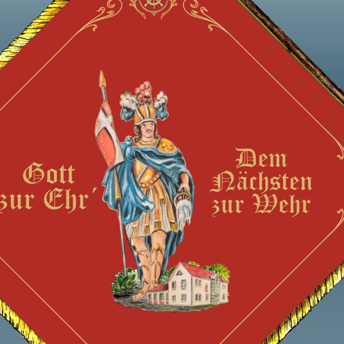 Neue Fahne zum 151-jährigen Vereinsjubiläum der FFW Aldersbach