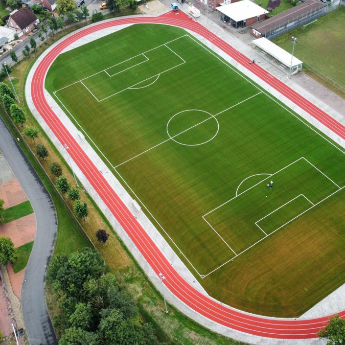Umbau Kunstrasen mit Kunststofflaufbahn SuS Legden