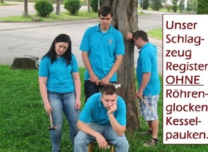 Anschaffung von Röhrenglocken und Kesselpauken