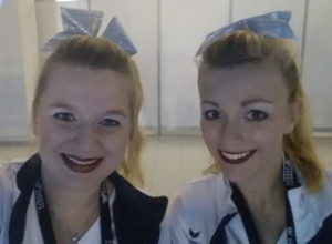 Saints Cheerleader for Team Germany