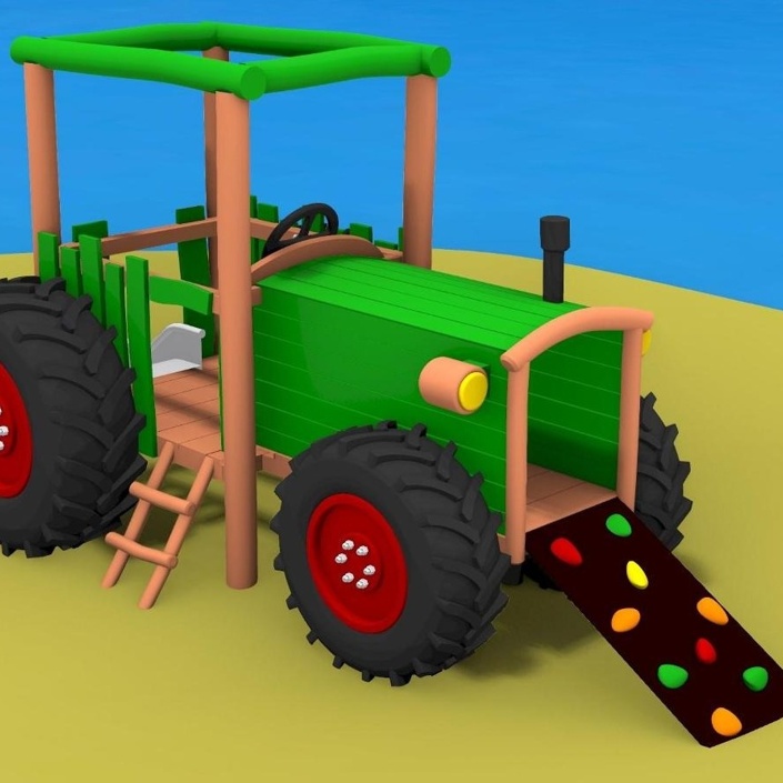 Klettertraktor für unsere Minis
