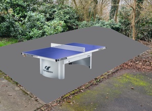 Neuer Tischtennis Spielbereich