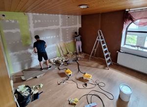 Renovierung der Wohnung für unser hopetown WG Projekt