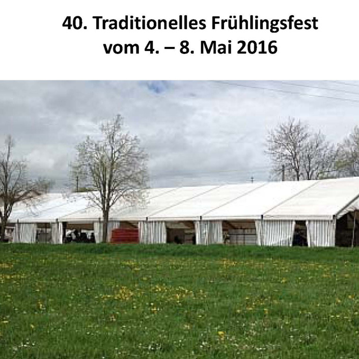Bühnenbild für das traditionelle Frühlingsfest