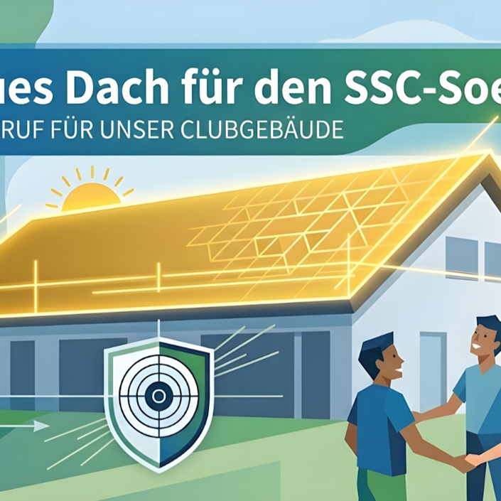 Trockene Füße für den SSC Soest Süd: Neues Dach für unser Vereinsheim
