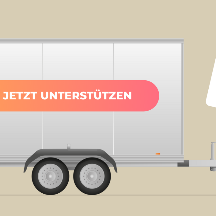 Ein Anhänger für die Flohmarktscheune Wittmund