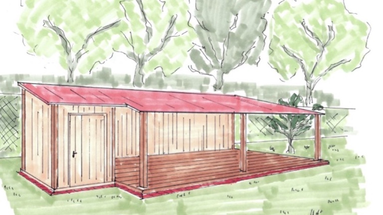 Eine Remise für den Schulgarten!