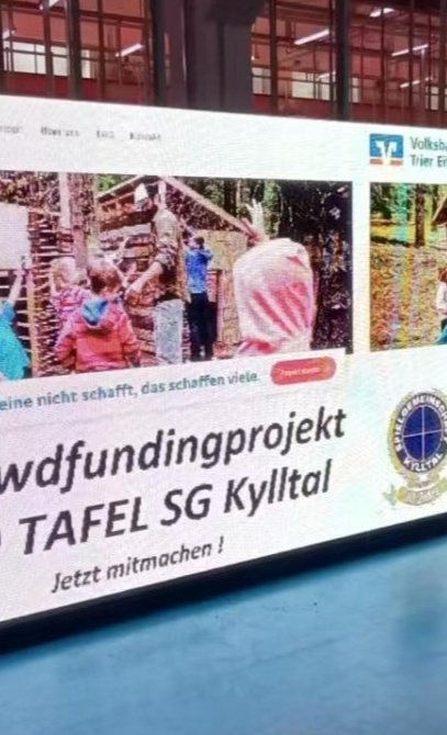 LED-Video-Tafel für den Sportplatz Gerolstein