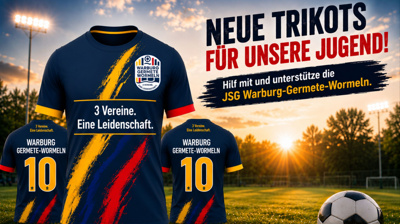 Neue Trikots für unsere Jugend! JSG Warburg-Germete-Wormeln